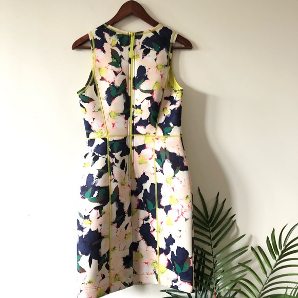 J CREW Cove Floral Scuba Midi Dress Size 4 - Picture 5 of 6